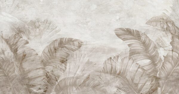 Papier peint Feuilles floues
