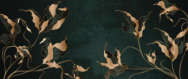 Papier peint Feuilles fantaisie