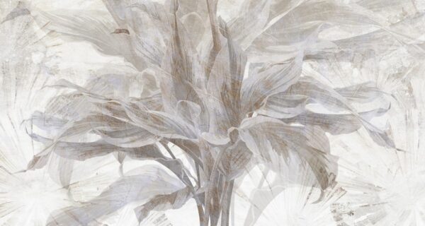 Papier peint Bouquet de feuilles soufflées
