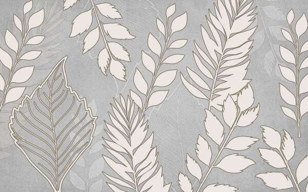 Papier peint Feuilles subtiles