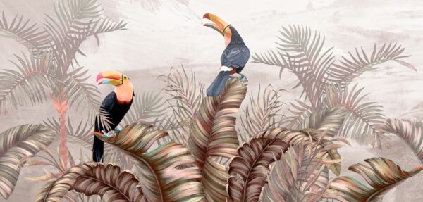 Papier peint Une paire de toucans