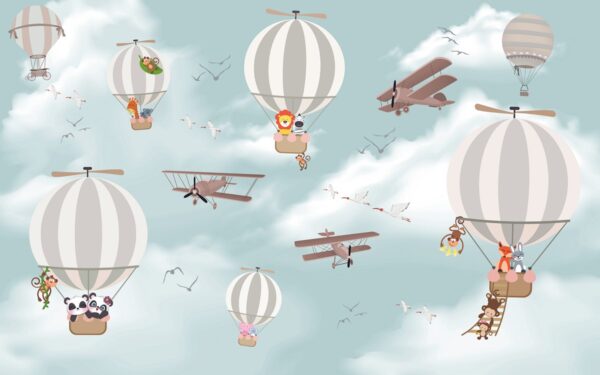 Papier peint Du plaisir dans les nuages