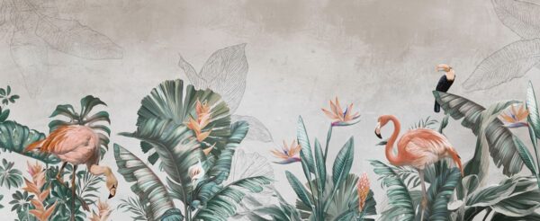 Papier peint Fleurs du paradis