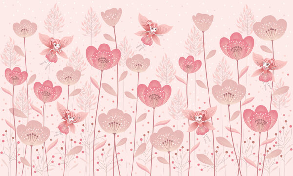 Papier peint Les fées papillons