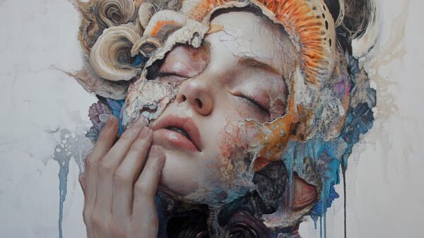Papier peint Femme avec fantaisie