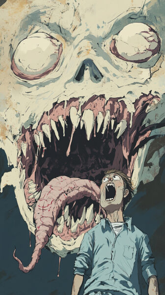 Papier peint La bouche du monstre
