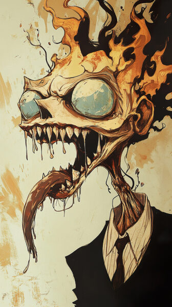 Papier peint Zombie effrayant