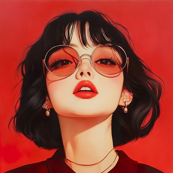 Papier peint Fille moderne