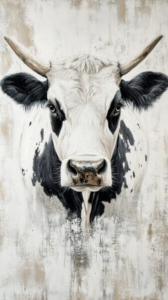 Papier peint Vache tachetée