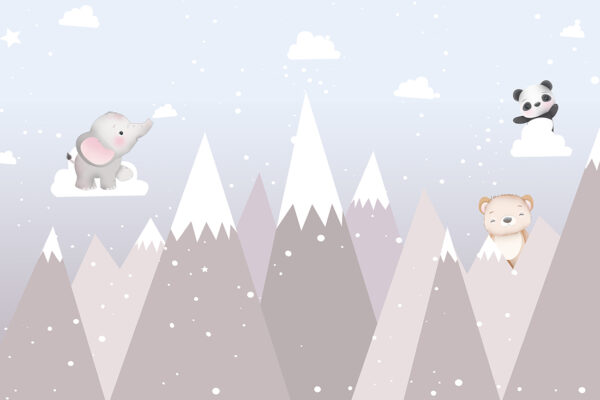 Papier peint Randonnées d'observation des animaux de montagne