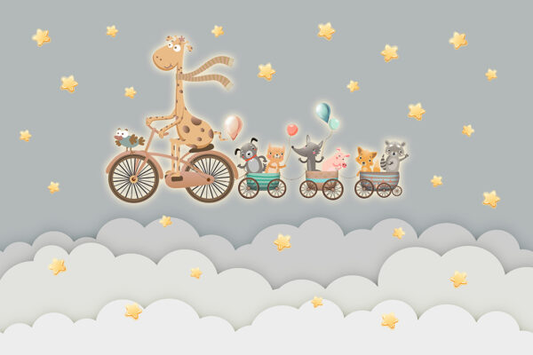 Papier peint Voyage dans les nuages