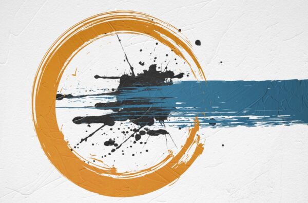 Papier peint Roue orange