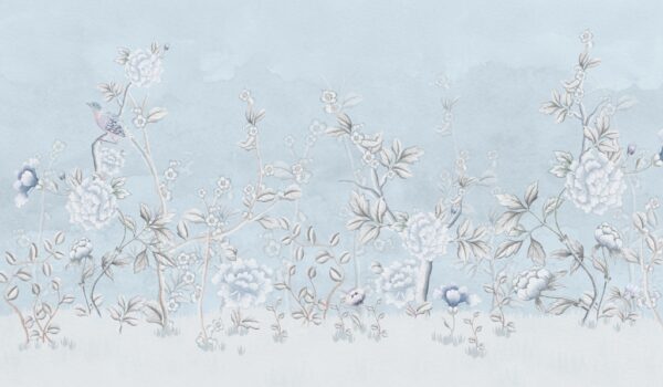 Papier peint Fleurs blanches