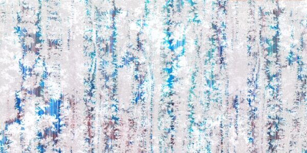 Papier peint Blanc et bleu