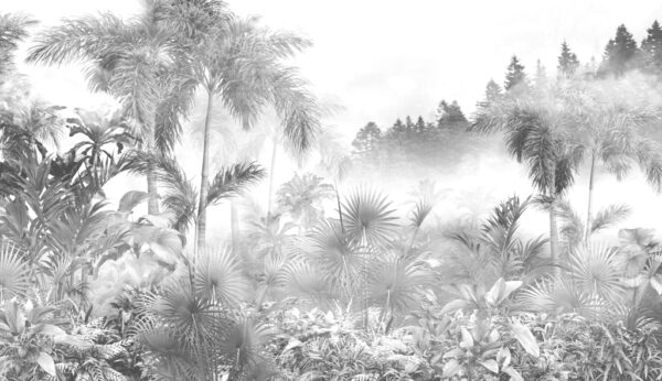 Papier peint Blanc dans la jungle