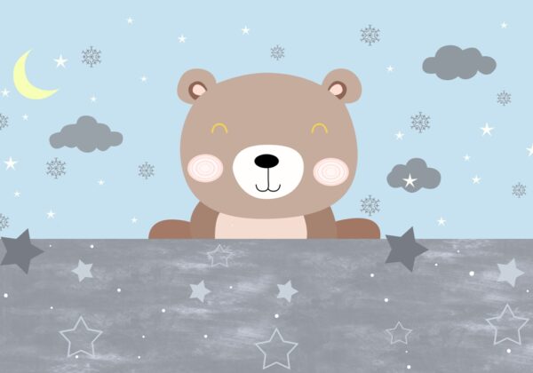 Papier peint Ours en peluche brun