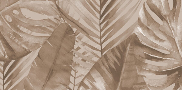 Papier peint Feuilles de palmier brunes