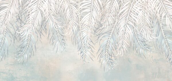 Papier peint Feuilles de palmier fines