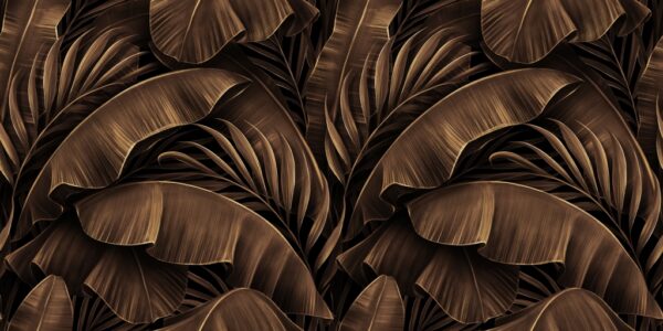 Papier peint Feuilles de chocolat