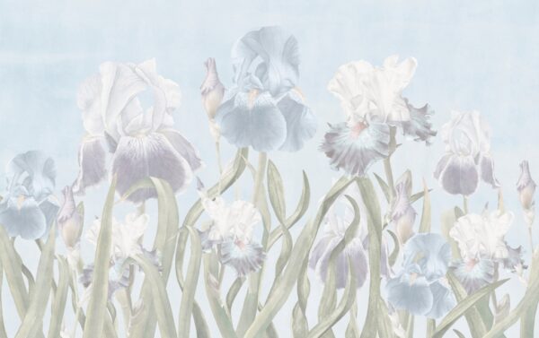 Papier peint Iris délicats