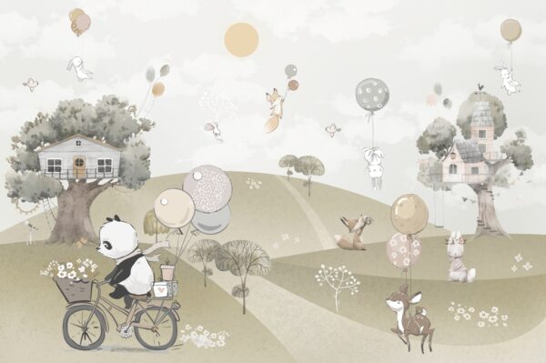 Papier peint Cabanes dans les arbres