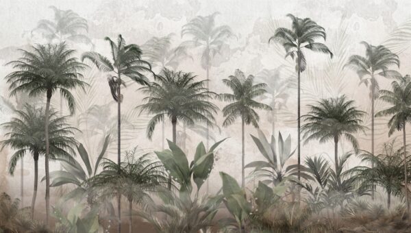 Papier peint La jungle au-delà du brouillard