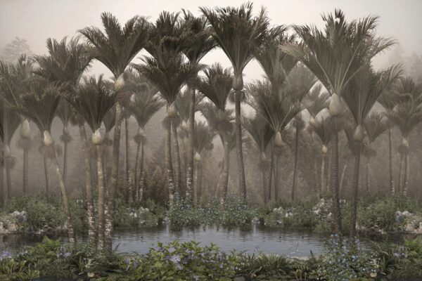 Papier peint Lac exotique