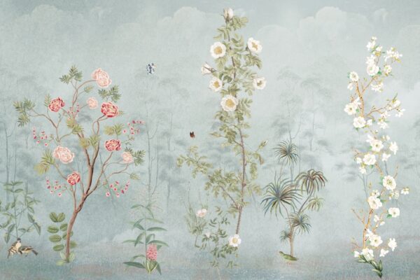 Papier peint Rameaux fleuris