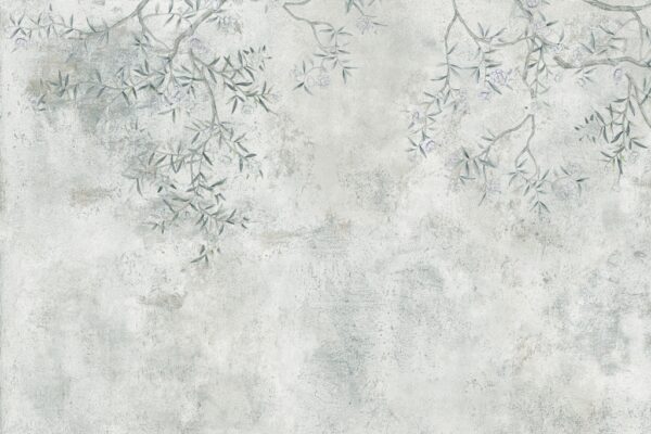 Papier peint Des brindilles sur le mur