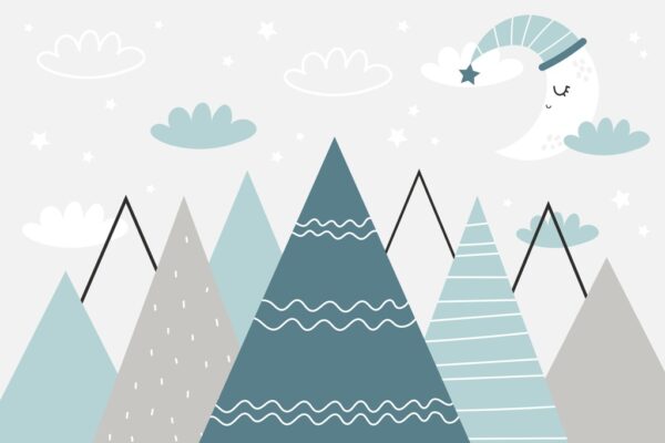 Papier peint Montagnes la nuit