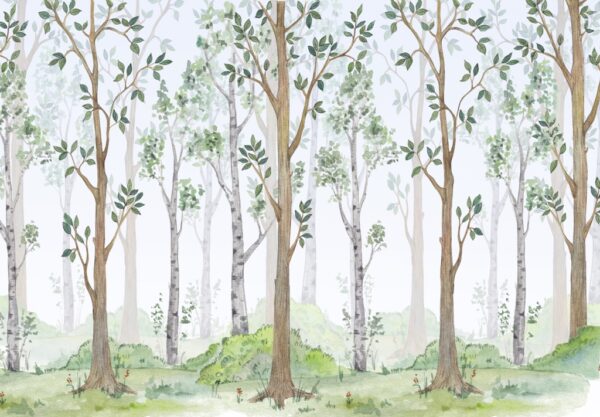 Papier peint Forêt de lumière