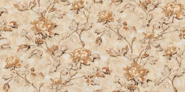 Papier peint Fleurs rétro