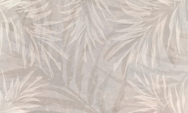Papier peint Feuilles sur le mur