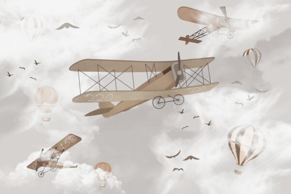 Papier peint Vol dans le brouillard