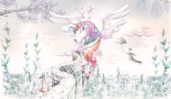 Papier peint Petite Licorne