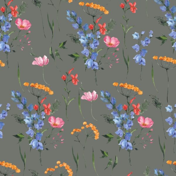 Papier peint Motif de fleurs sauvages