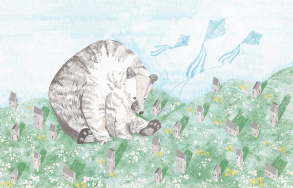 Papier peint Ours en ville
