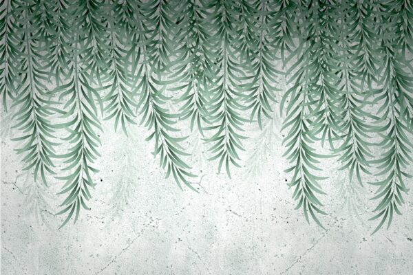 Papier peint Forêt de feuilles inversée