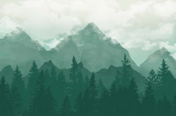 Papier peint Le pouvoir des montagnes