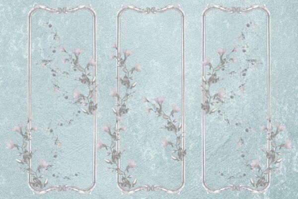 Papier peint Motif floral triple