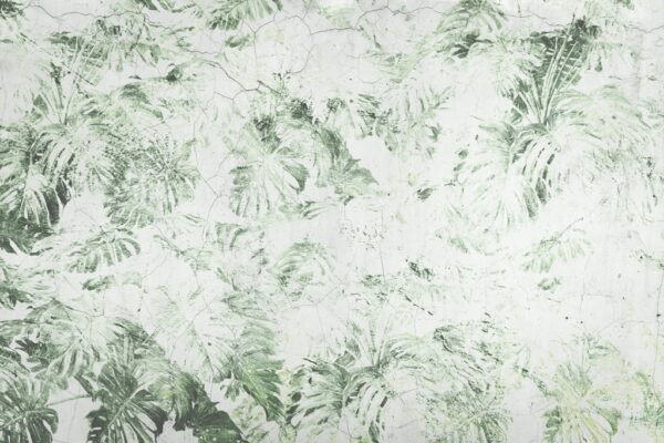 Papier peint Motif végétal usé