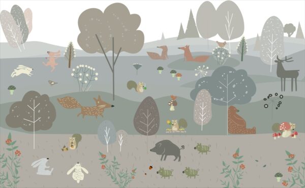 Papier peint La nature en vecteurs