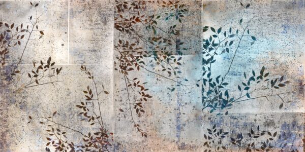 Papier peint Rectangles végétaux