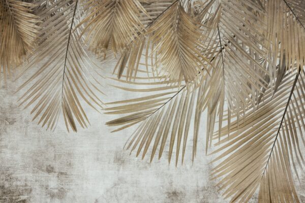 Papier peint Mur recouvert de feuilles