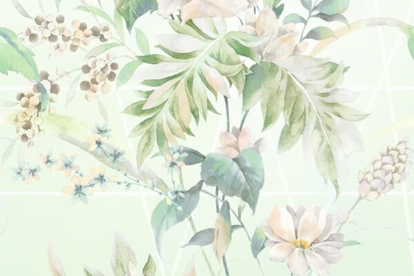 Papier peint Vert subtil