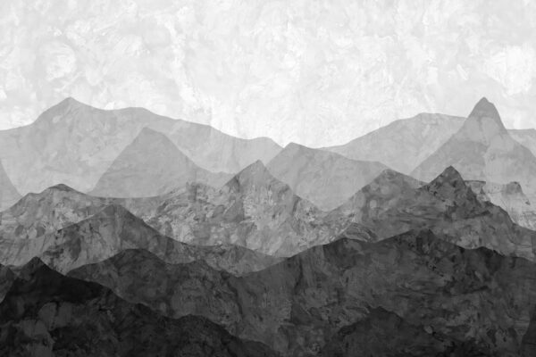 Papier peint Montagnes grises