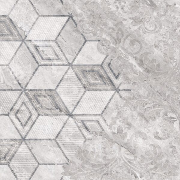 Papier peint Cubes gris