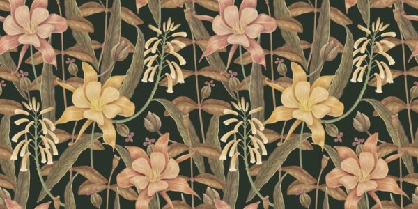 Papier peint Mur de fleurs colorées