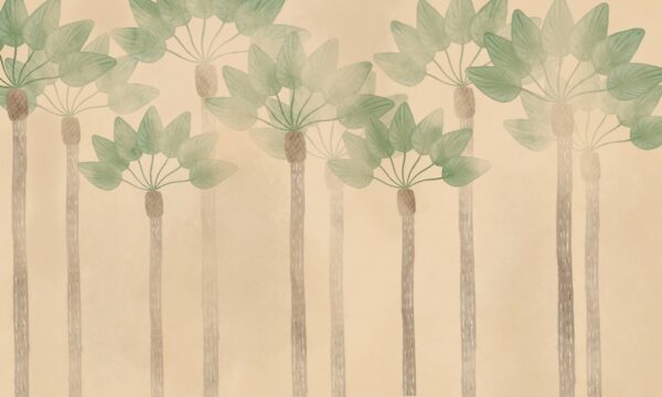 Papier peint Éventail de palmiers
