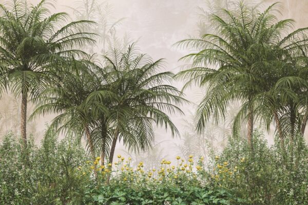 Papier peint Palmiers tropicaux verts